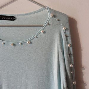Mint green light sweater